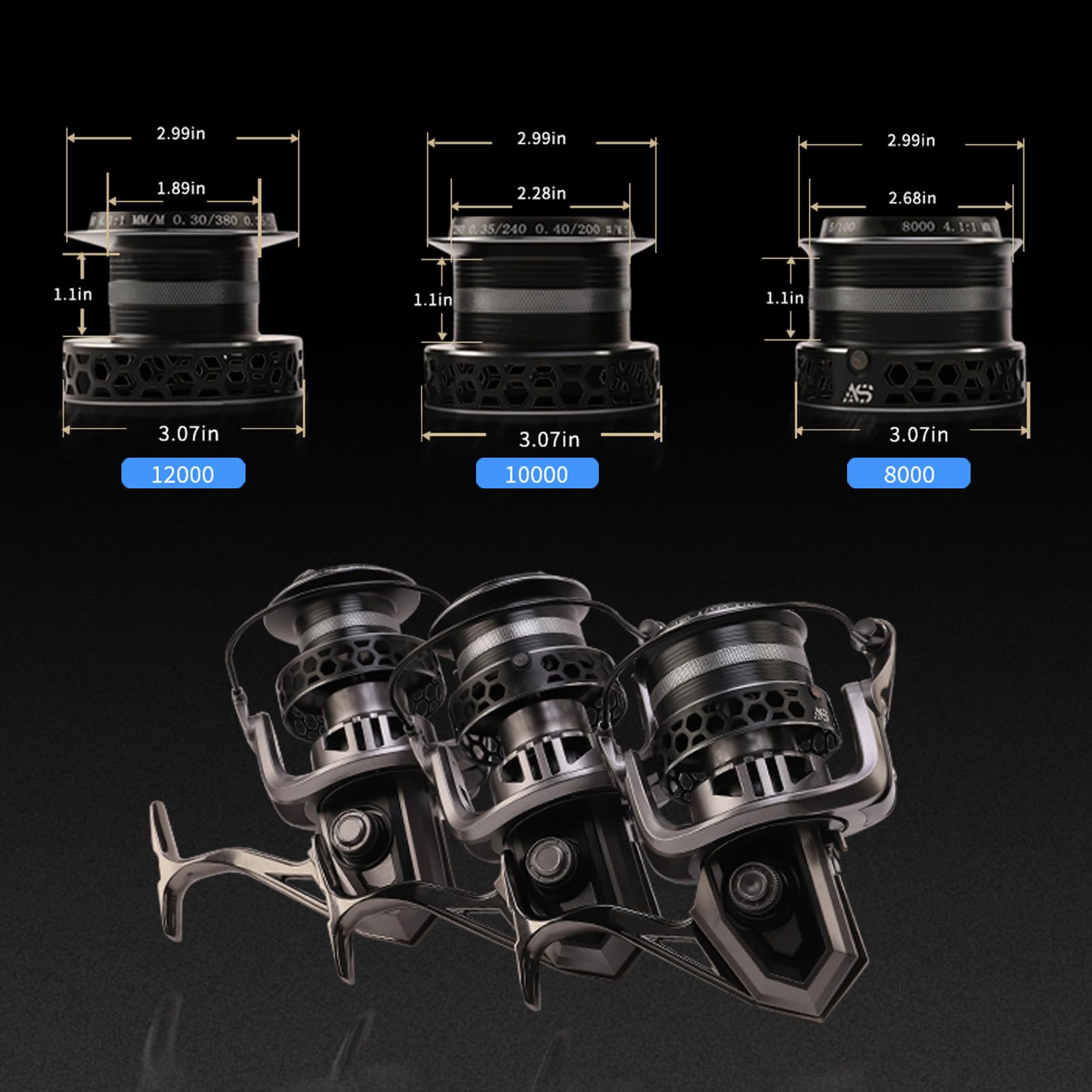GARRET spinning reel size 10000 for surf fishing