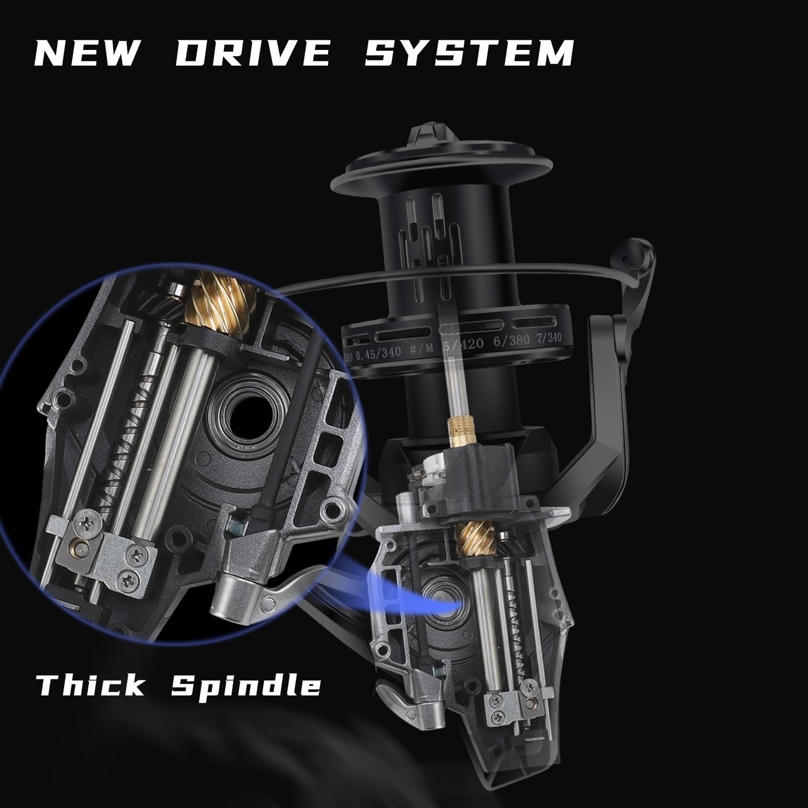 GARRET spinning reel 12000 with aluminum frame