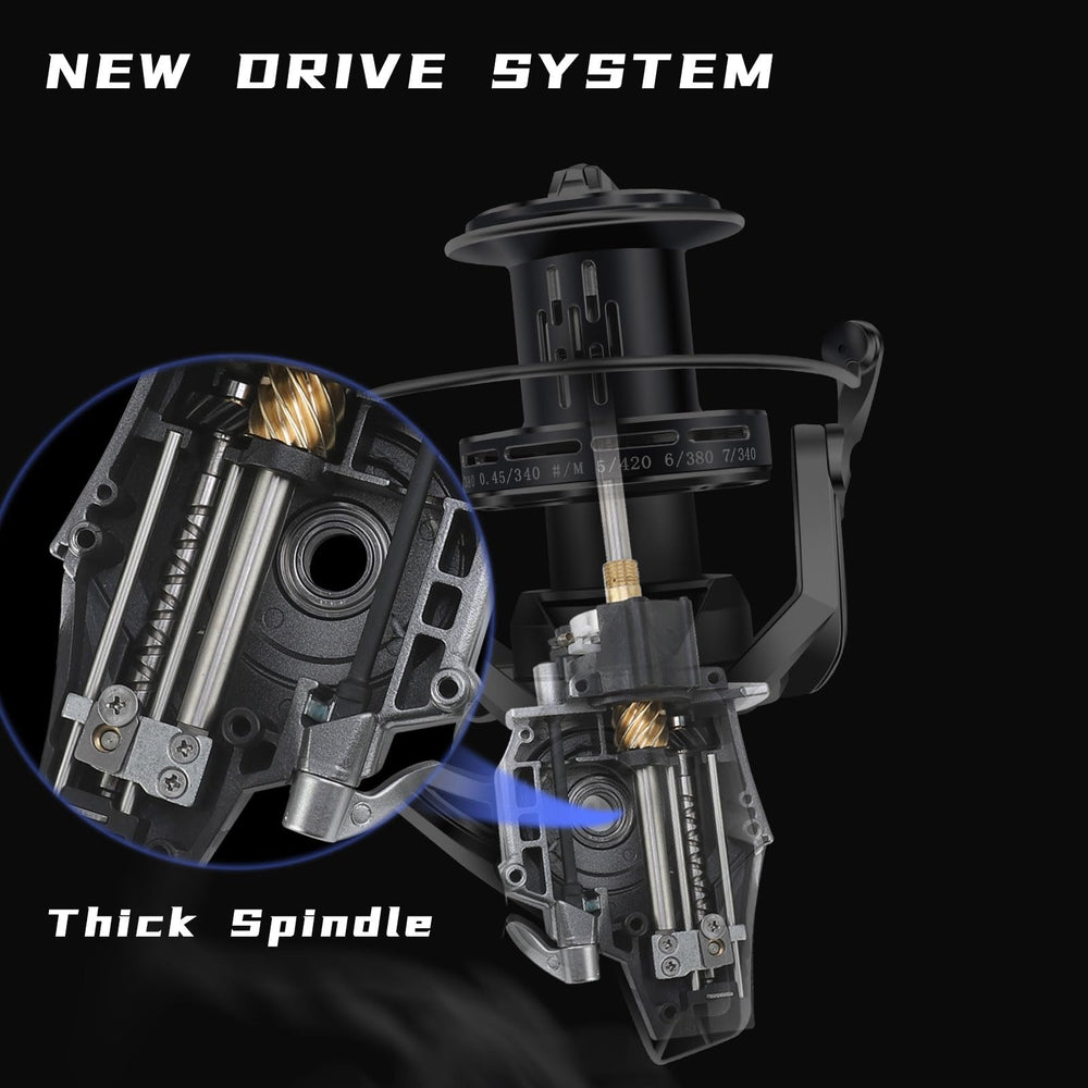GARRET spinning reel 12000 with aluminum frame