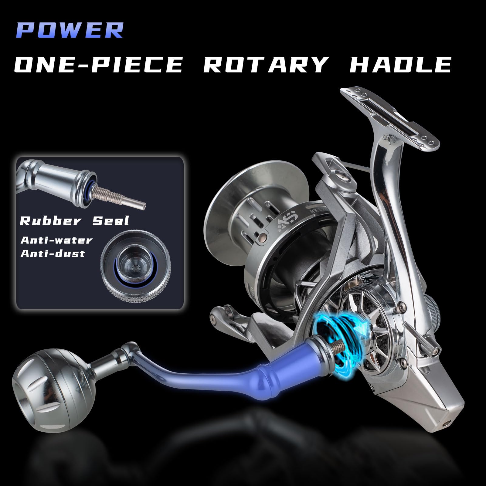 GARRET carbon fiber drag 55lb on surf fishing reel