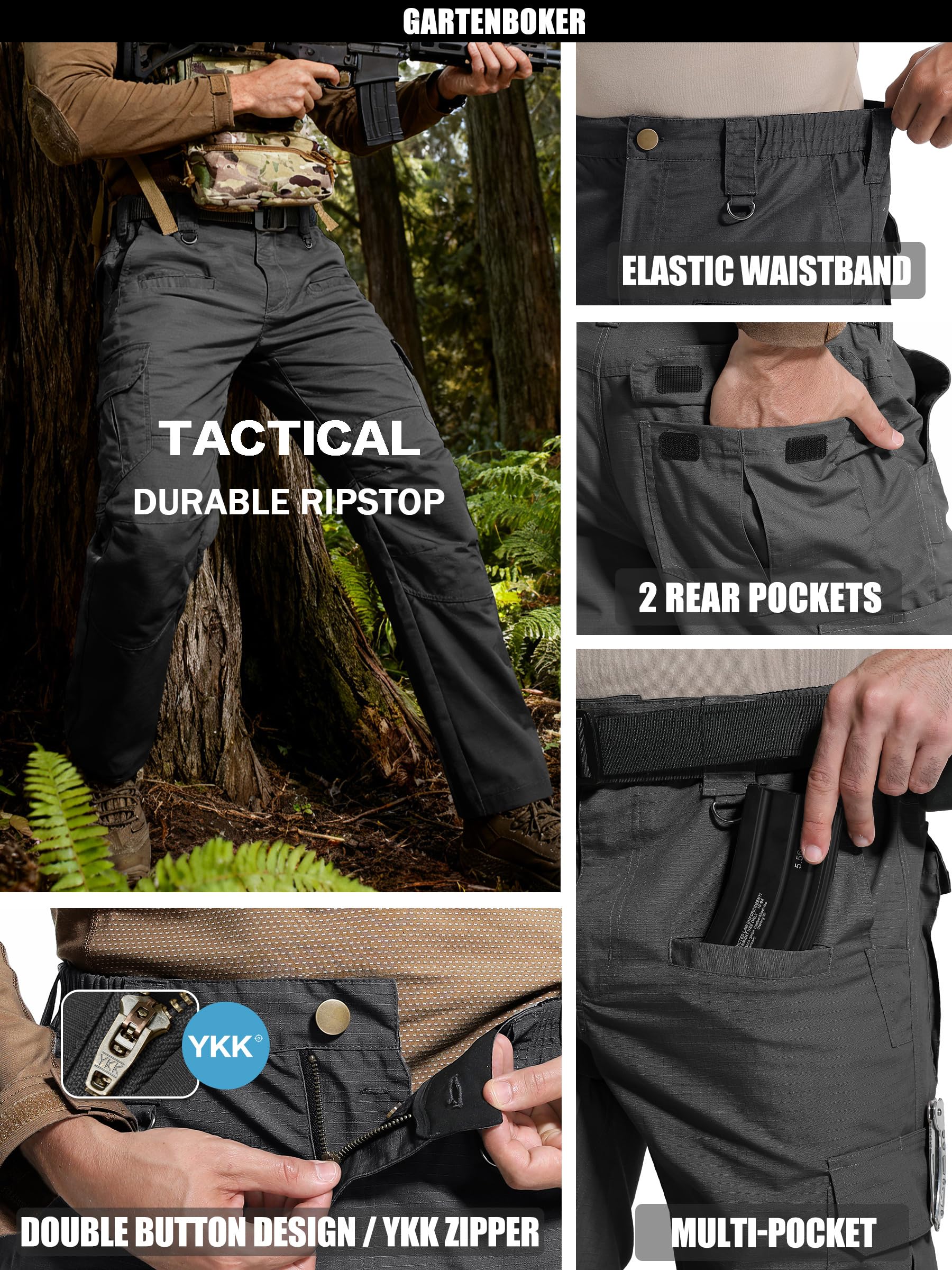 GARTENBOKER all-season cargo pants adapt to varied conditions