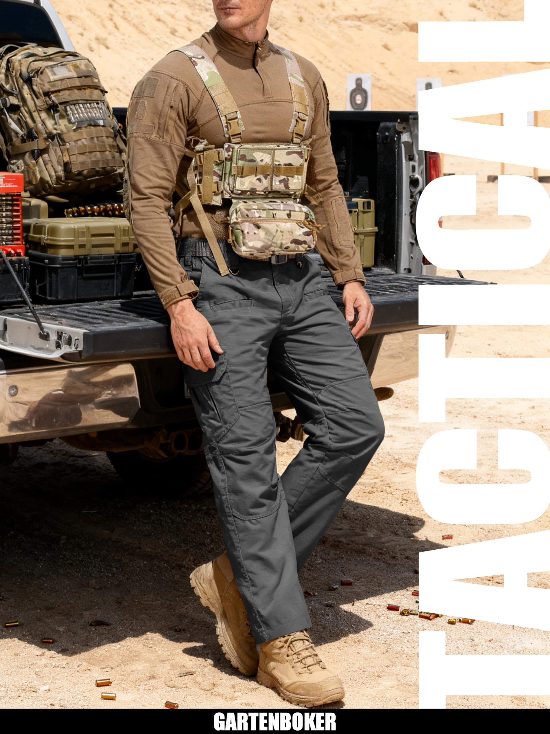 GARTENBOKER all-season cargo pants suit outdoor and daily wear.