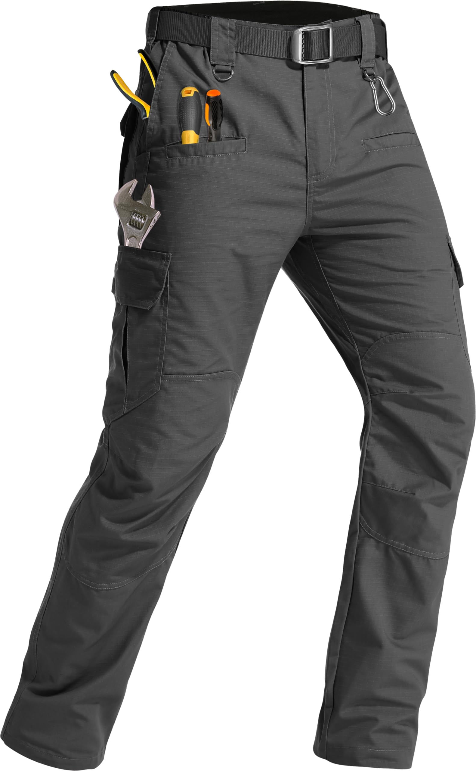 GARTENBOKER men's tactical pants front view showing rugged build for outdoor work