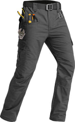 GARTENBOKER men's tactical pants with ripstop fabric for durable outdoor wear.