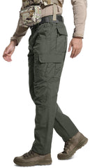 GARTENBOKER men's tactical pants water-resistant outer fabric in wet conditions.