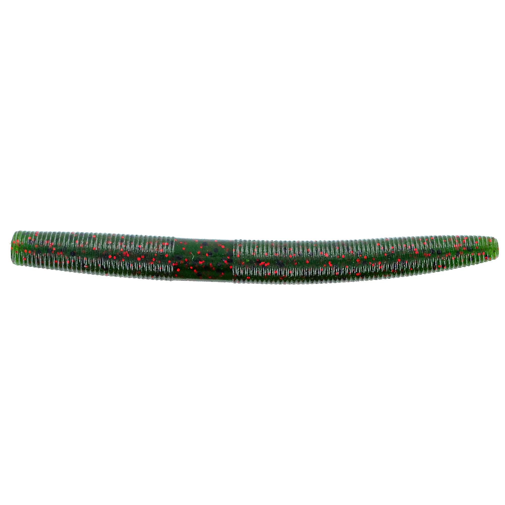 Gary Yamamoto Senko Watermelon with Black and Red Flake, versatile soft bait for multiple rigs.