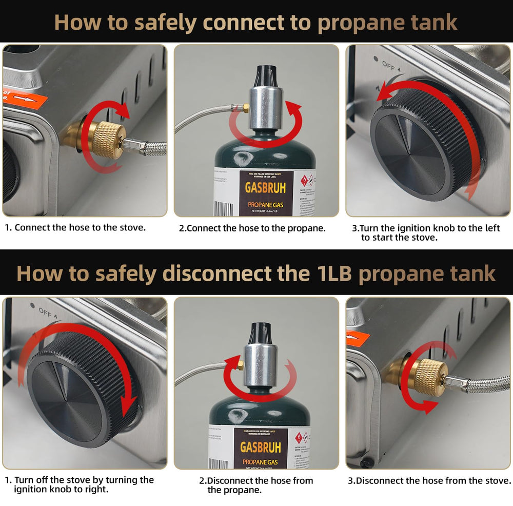 GasBRUH portable butane stove ideal for tailgating or emergencies
