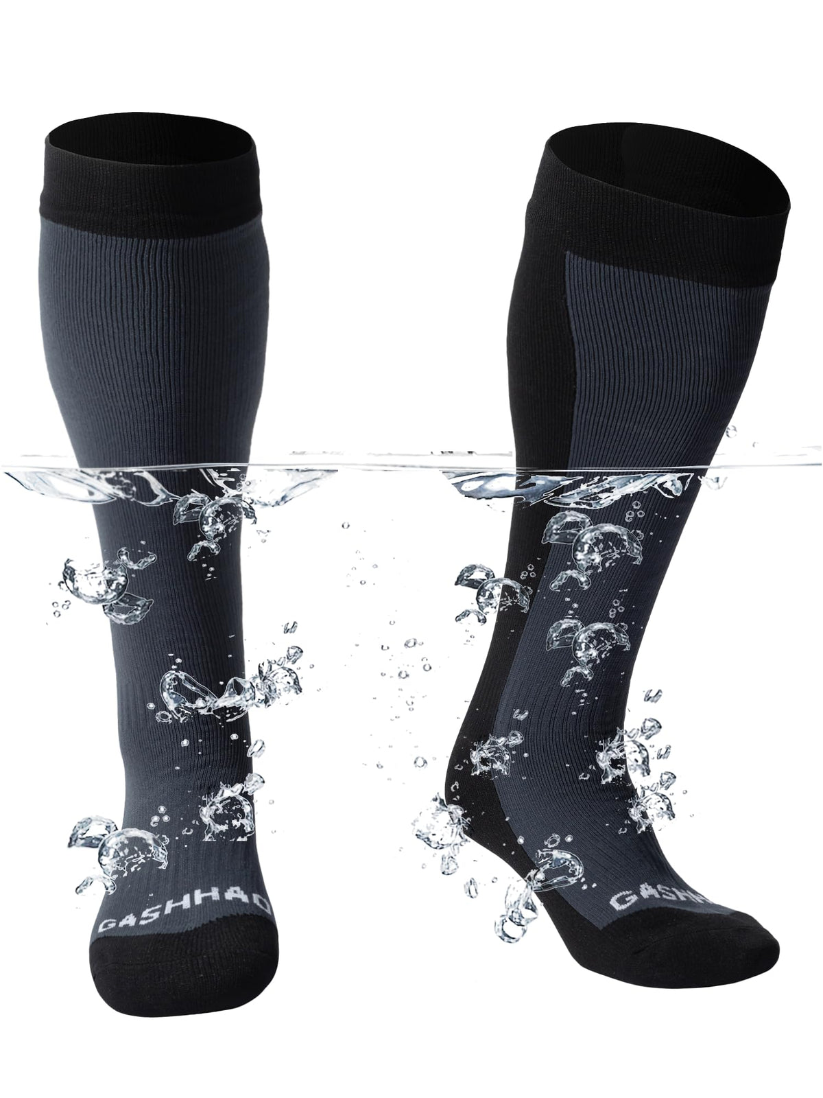 Gash Hao waterproof socks knee-high design for deep-water wading