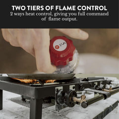 GasOne adjustable PSI regulator ensures steady flame and efficient fuel use