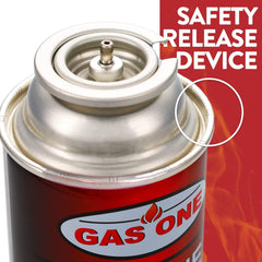 Gas One 24-pack demonstrates compact, portable fuel for camping gear.