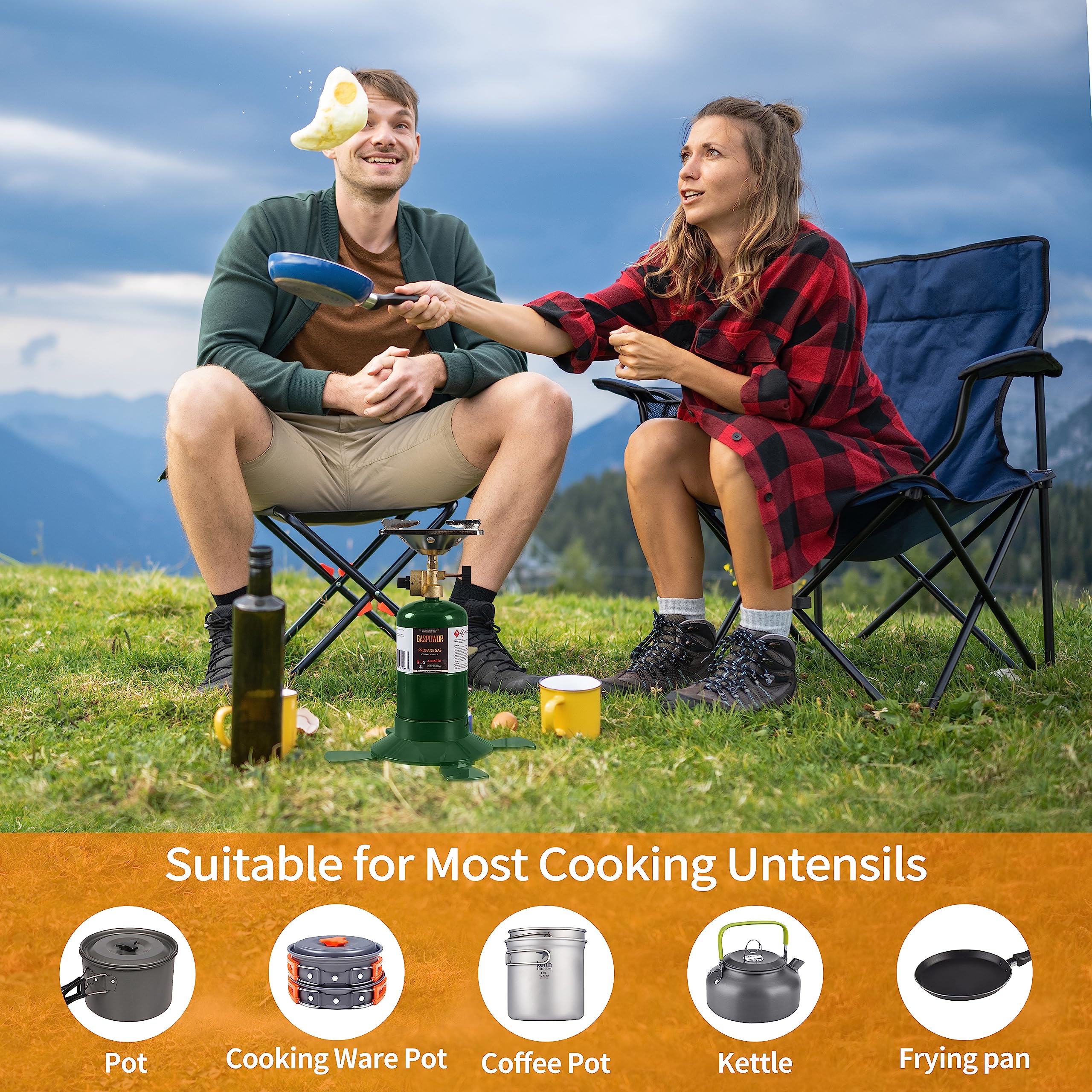 GASPOWOR CSA-certified stove ensures safety and durable construction.