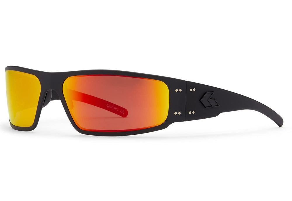 Gatorz Magnum sunglasses with a black anodized frame, delivering durable, lightweight performance for all-day outdoor use.