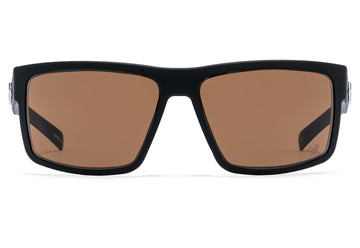 Gatorz Vortex brown polarized lens reduces glare for clear outdoor viewing.