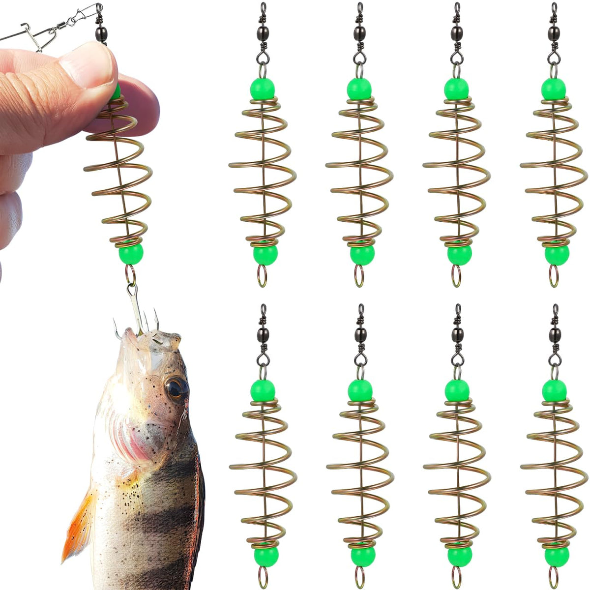 Gatuida 12Pcs Fishing Feeder Baits Cage – close-up of the cage