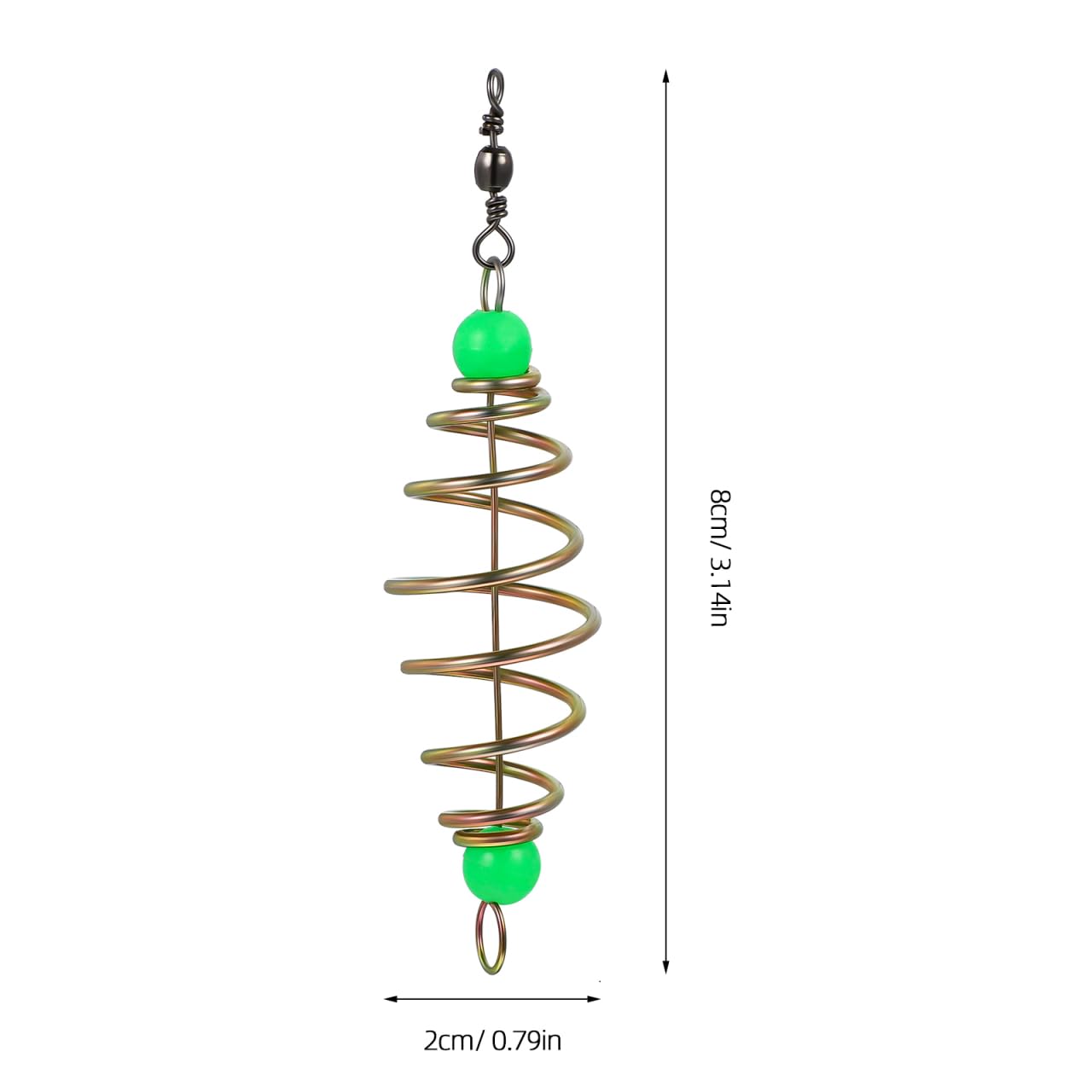 Multi-color metal fishing feeder bait cages
