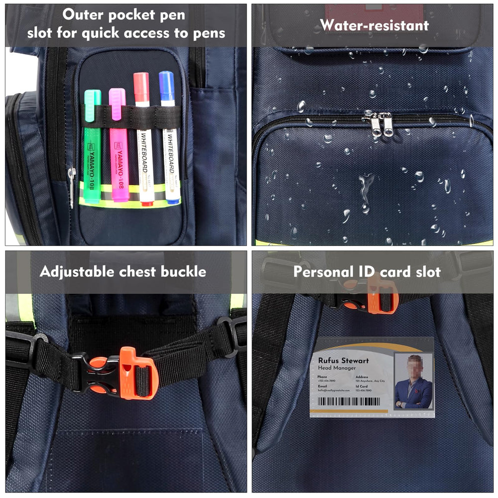 gatyclallaty first-aid backpack breathable shoulder-straps, ergonomic comfort, easing two-handed carrying during hikes.