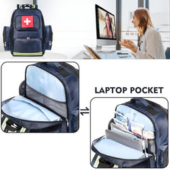 gatyclallaty first-aid backpack weatherproof coating, outdoor use, protecting supplies in rain or sun.
