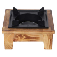 Gavigain alcohol wood stove with advanced heat panel for efficient outdoor cooking.