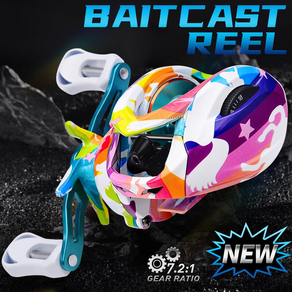 Gavigain 7.2:1 gear ratio for fast, accurate reeling in varied conditions.