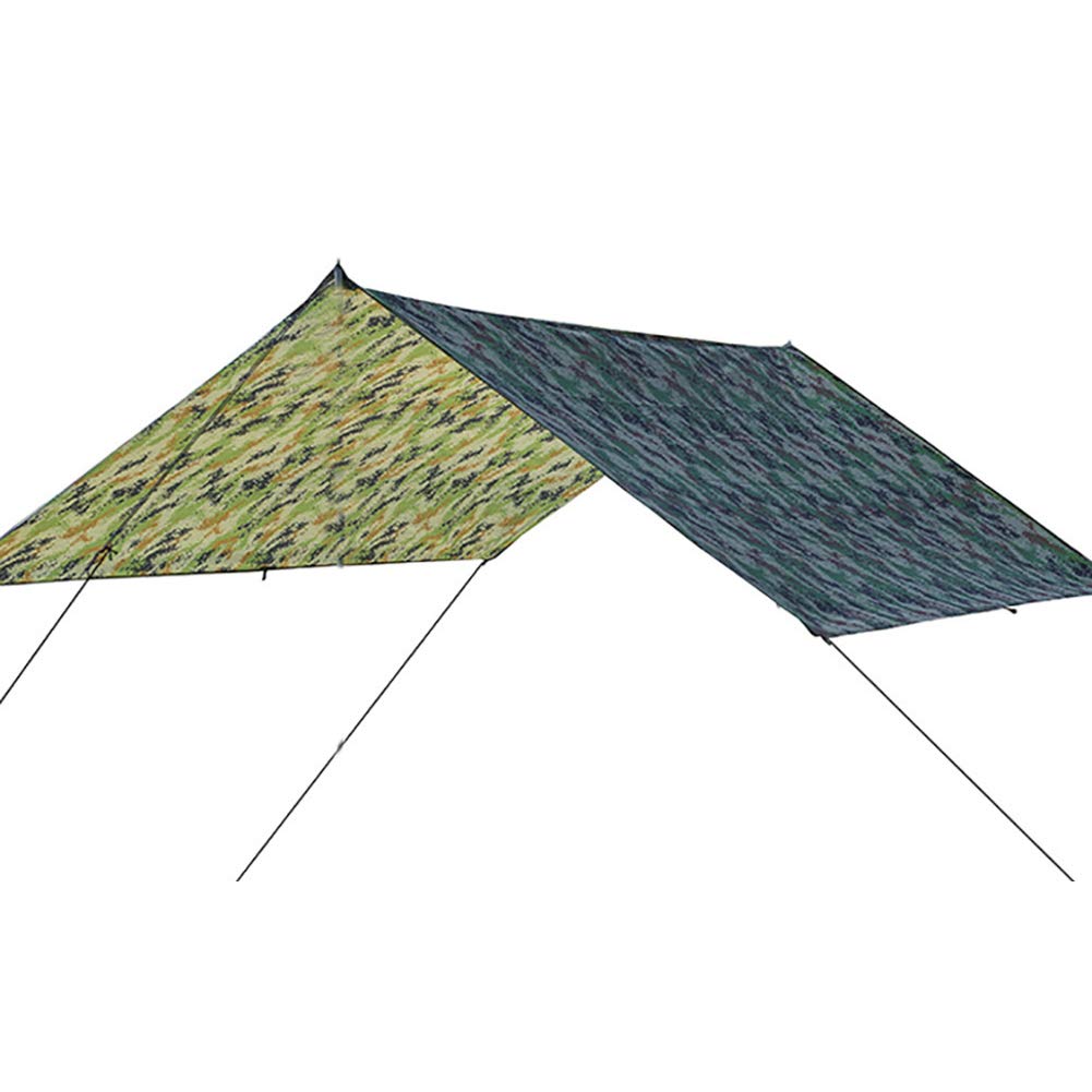 Gavigain camo bushcraft tarp multi-functional shelter for garden or campsite.