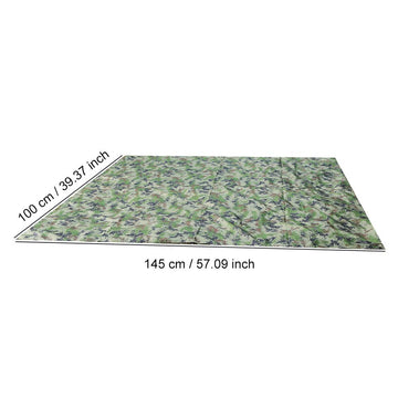 Gavigain camo bushcraft tarp social-space provides shade for gatherings.