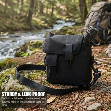 Gavigain D-shaped buckle on strap for secure belt carry.