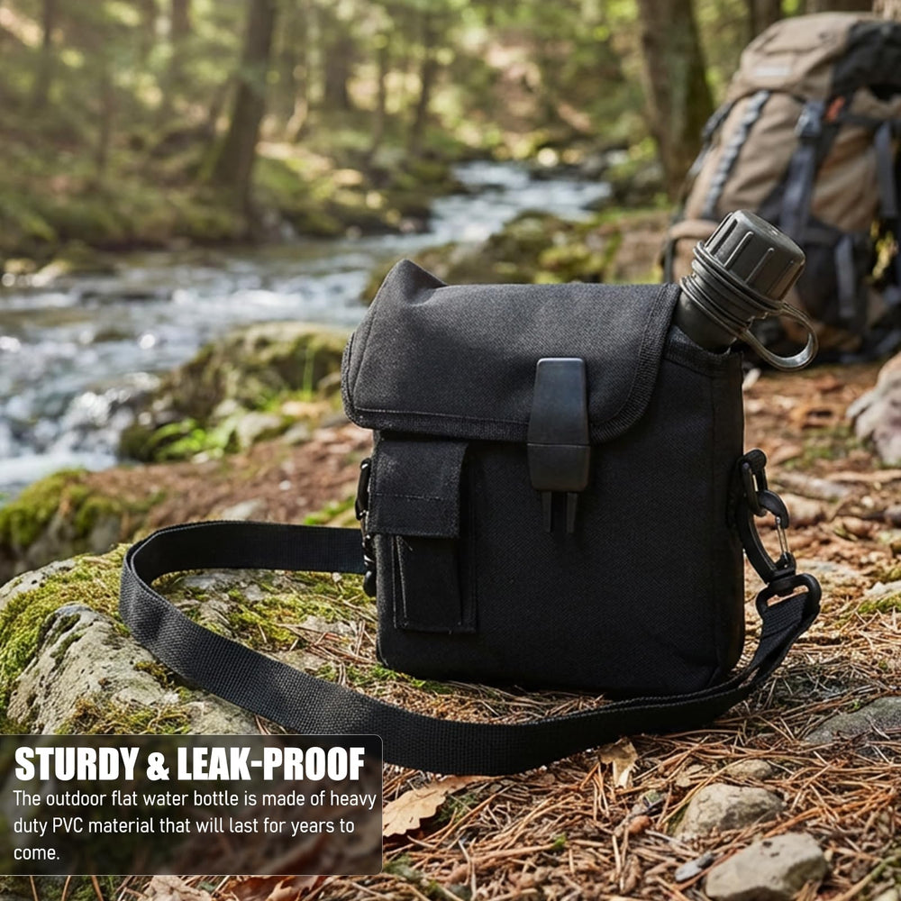 Gavigain D-shaped buckle on strap for secure belt carry.