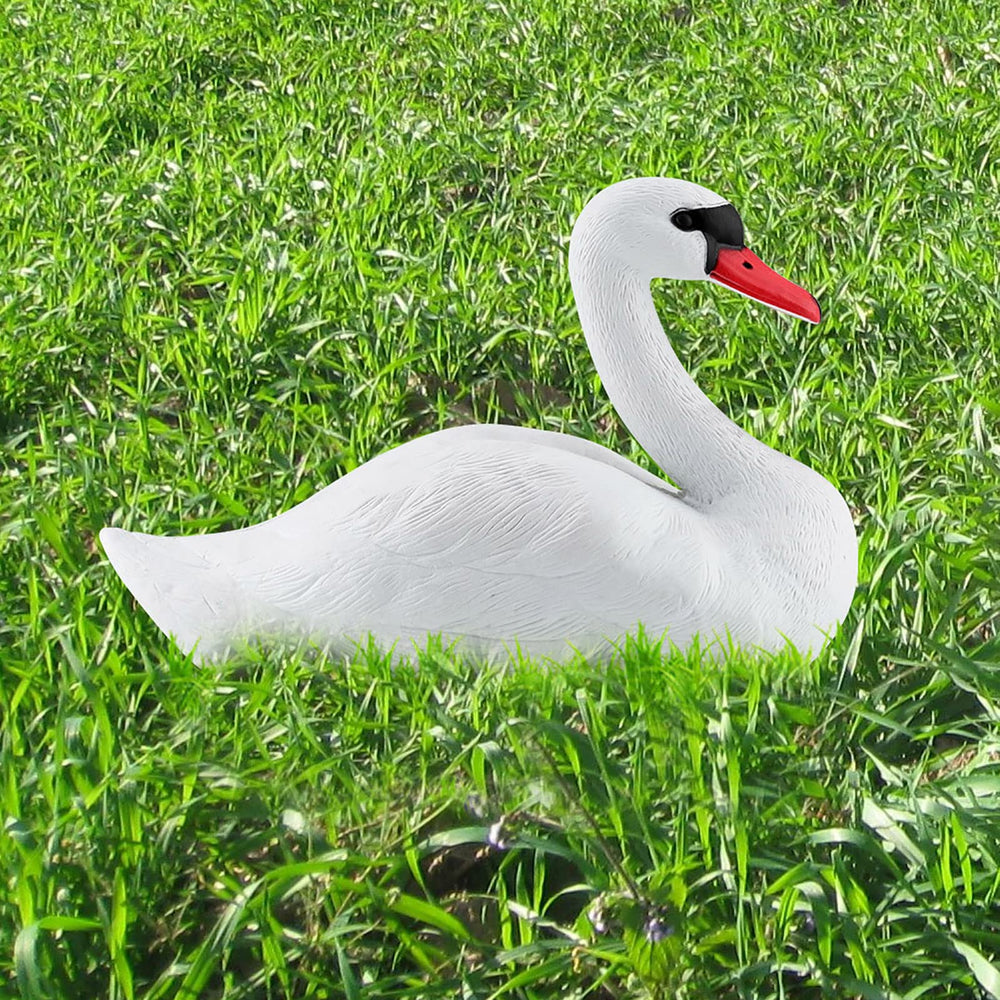 Gavigain floating swan on water boosts pond ambiance and wildlife realism