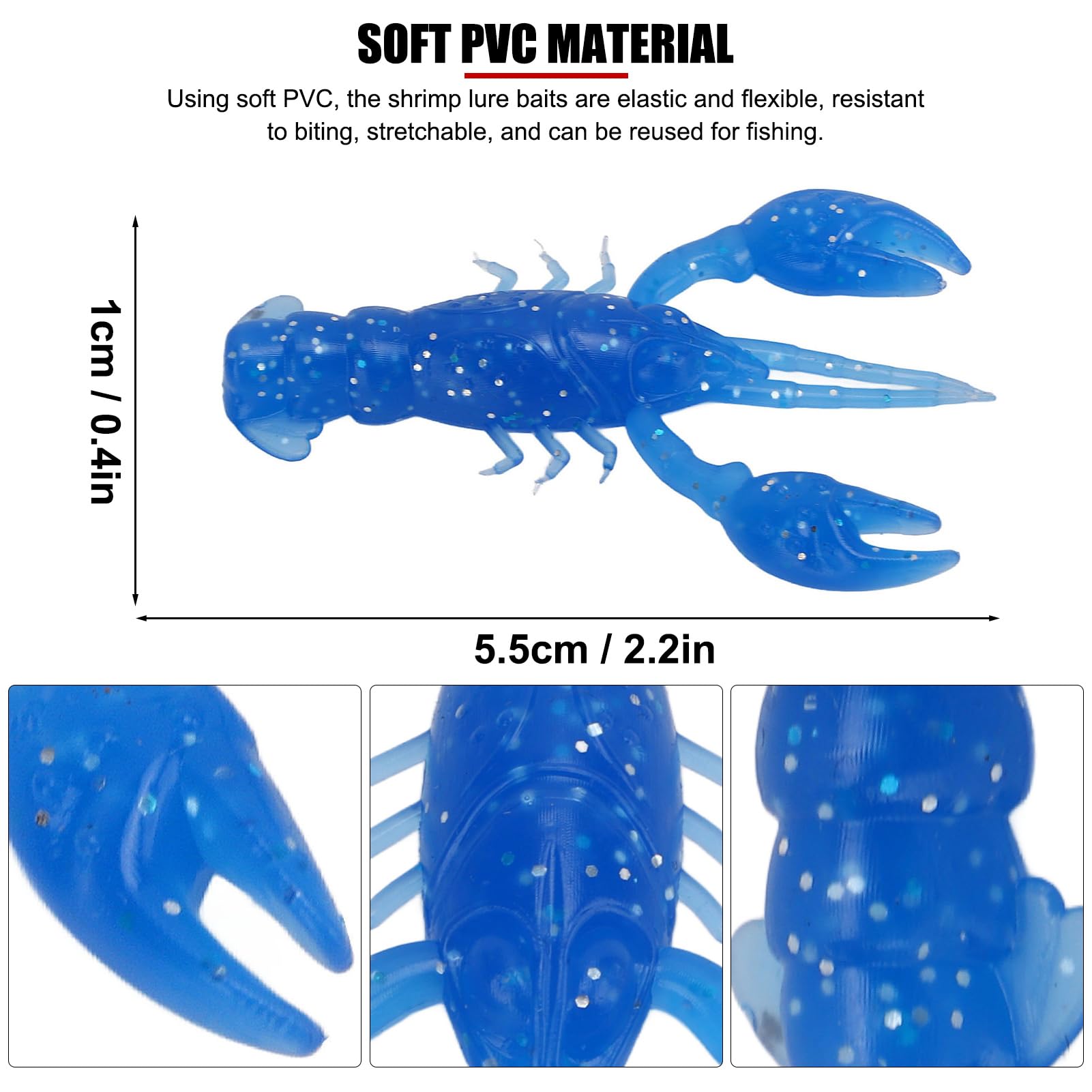 Gavigain soft PVC lure material offers bite resistance and repeatable use