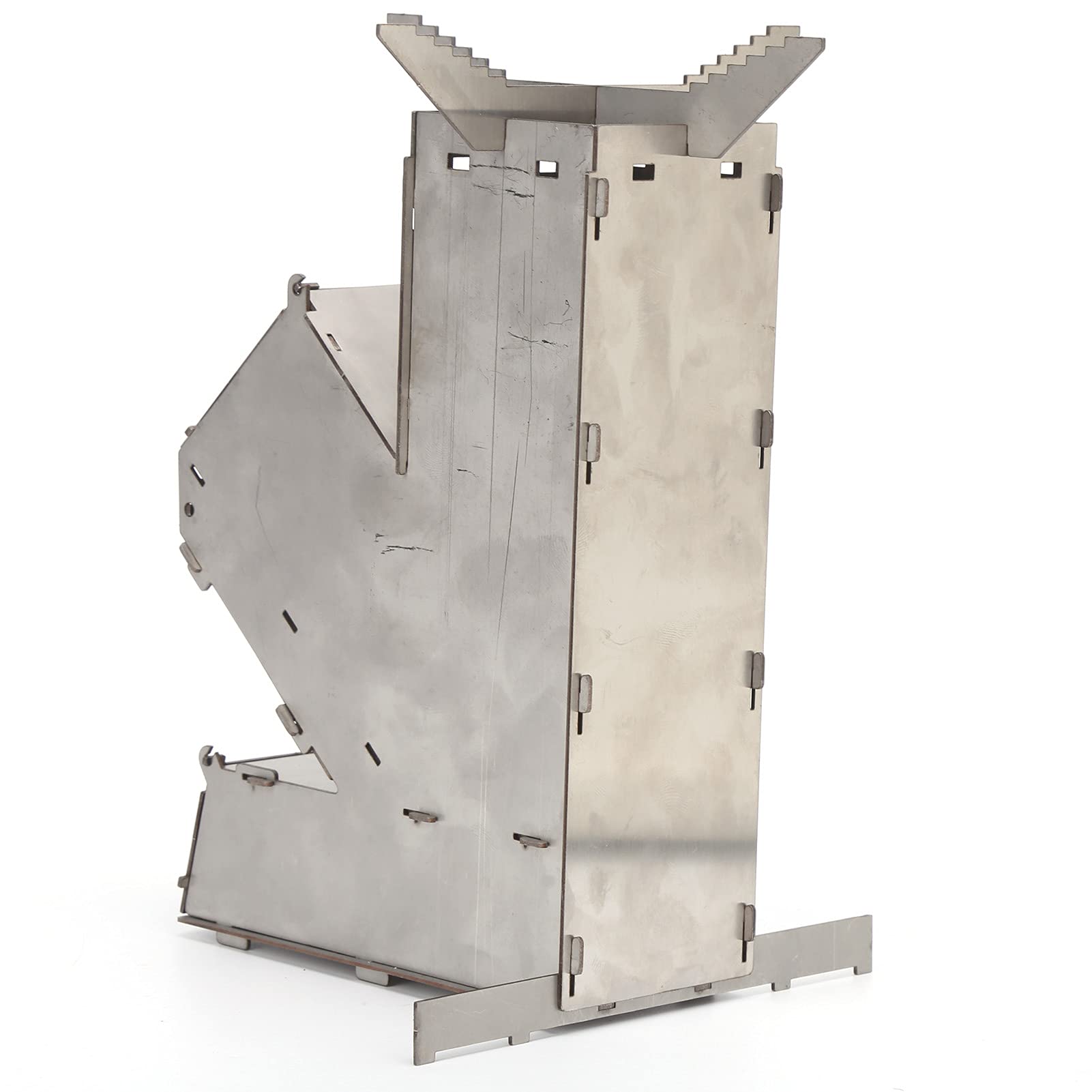 Gavigain versatile camping stove fits a range of pots for simmering, boiling, and stewing.