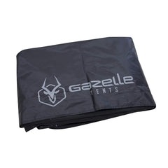 Gazelle Tents G5 footprint fabric close-up highlights durable 300D polyester for rugged outdoor use.
