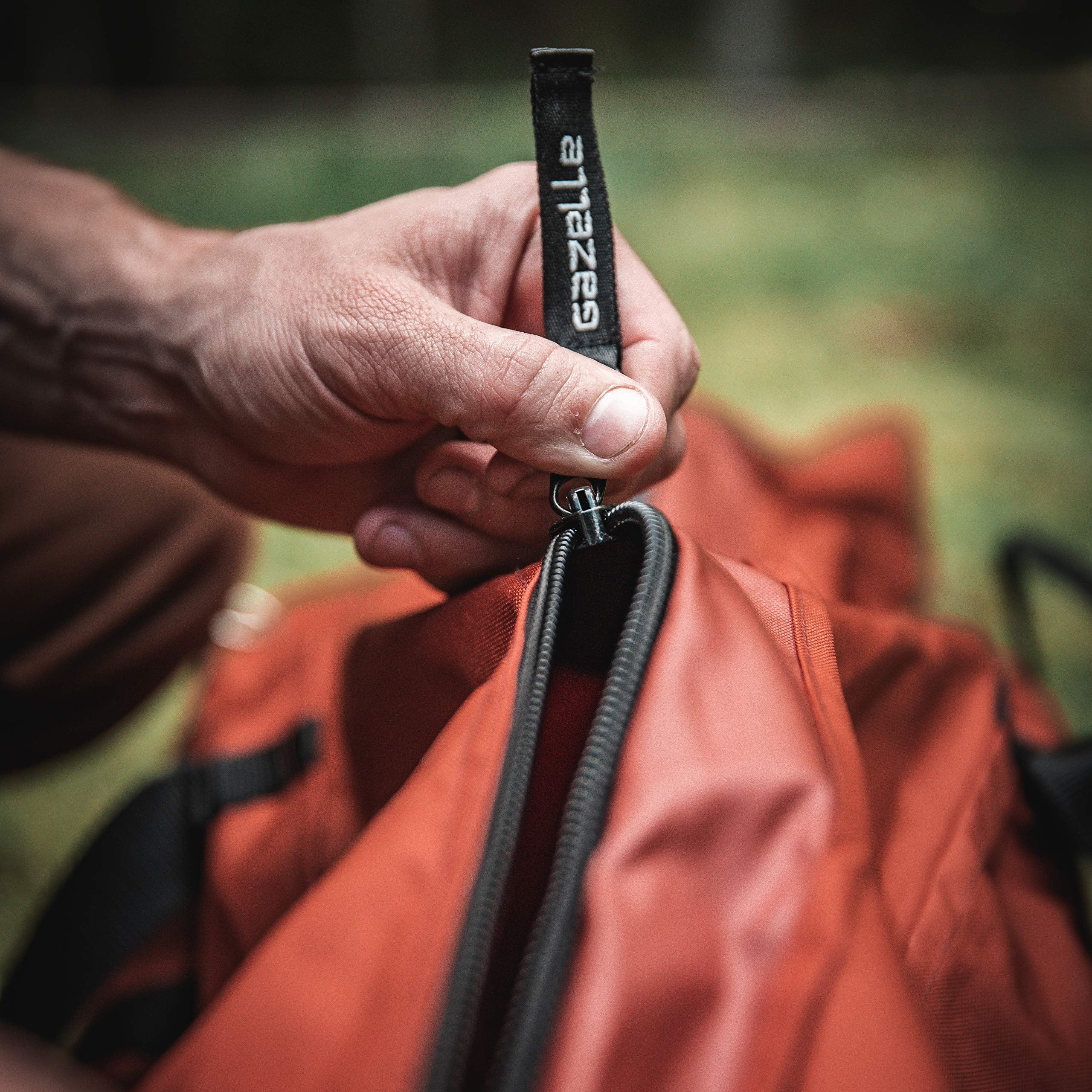 Gazelle Tents T4 bag padded straps for comfortable carrying