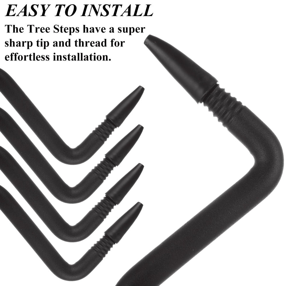 GBACHOOSE screw-tip installation view highlights easy tree insertion with no marks when repositioning
