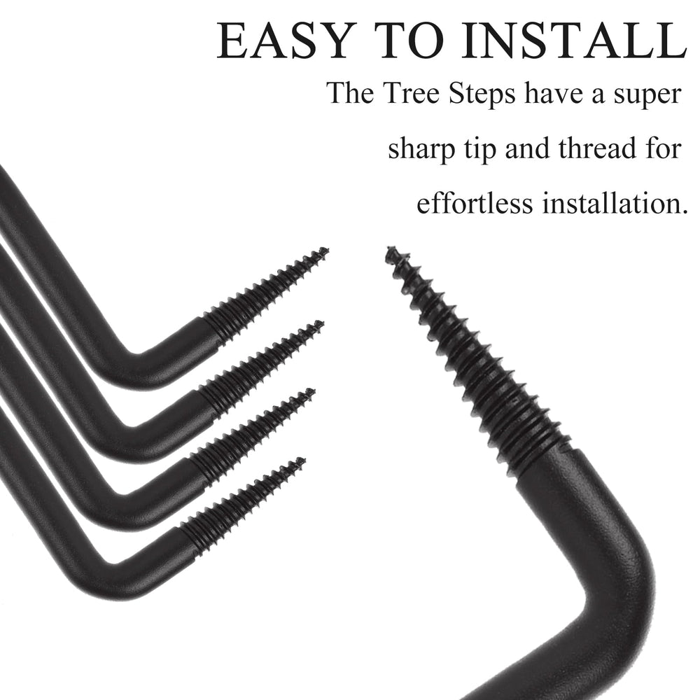 GBACHOOSE screw-in steps install quickly with sharp tip and threads.