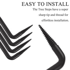GBACHOOSE screw-in steps install quickly with sharp tip and threads.