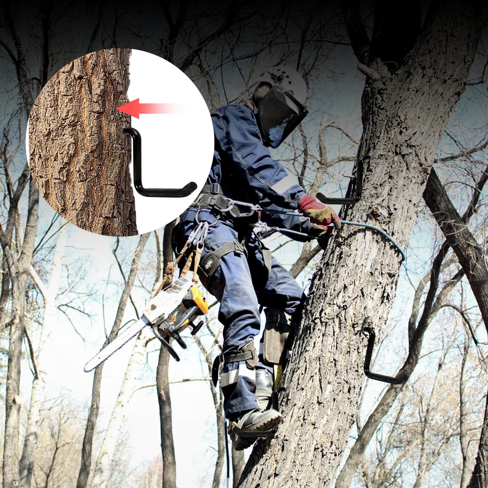 GBACHOOSE hunting tree stand accessory helps hunters reach stands efficiently.