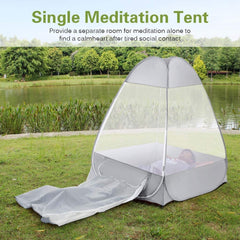 Gbyao tent interior meditation space with breathable fabric for comfort
