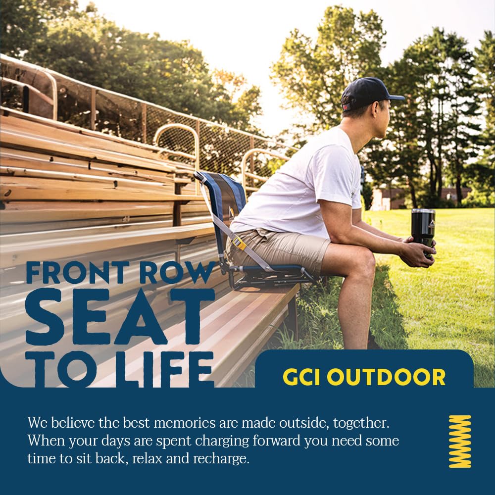 GCI Outdoor Big Comfort Stadium Chair supports up to 330 pounds