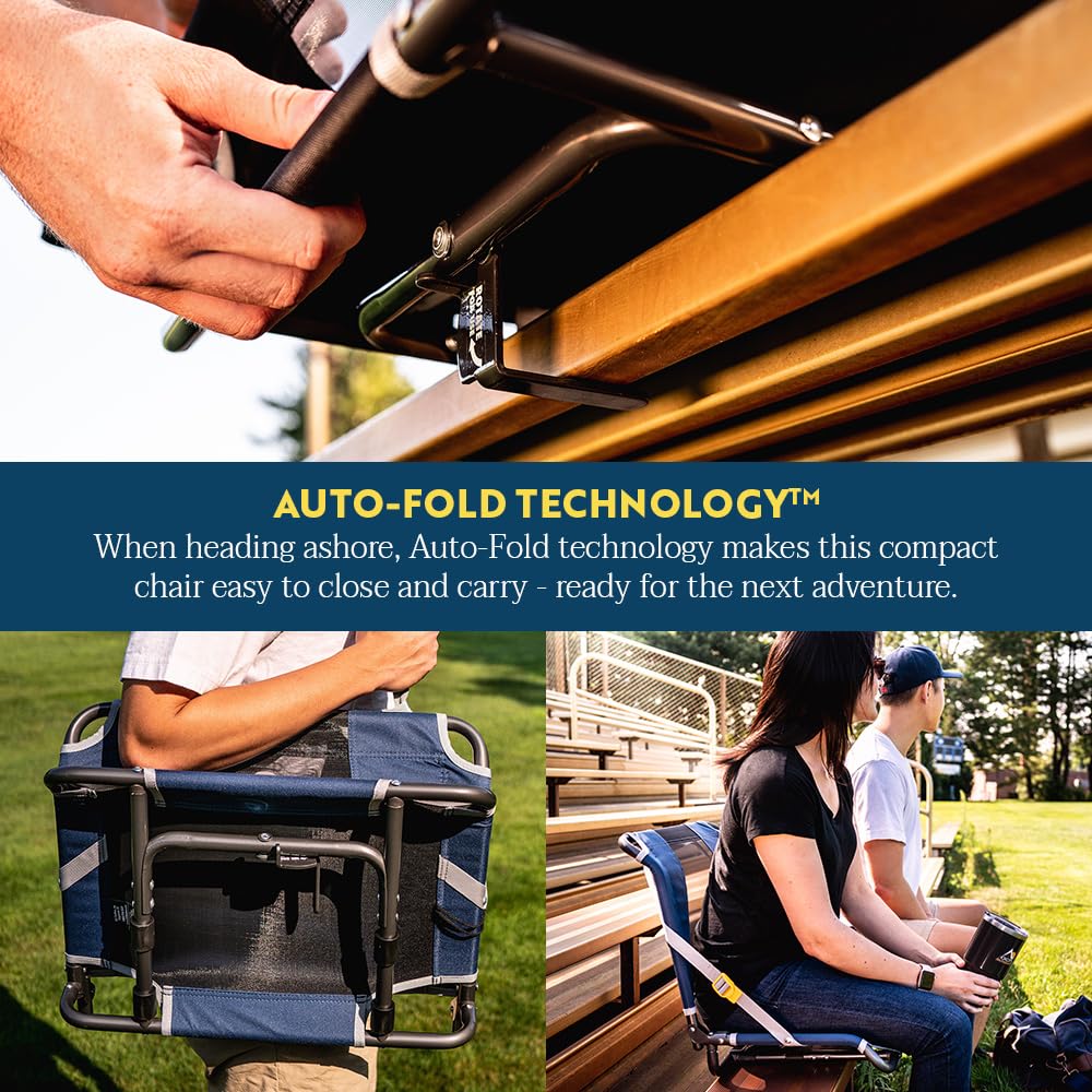 GCI Outdoor Big Comfort Stadium Chair folded compact for easy transport