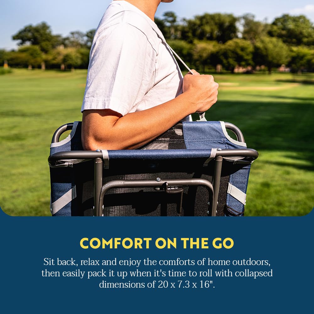 GCI Outdoor Big Comfort Stadium Chair lightweight design for portability