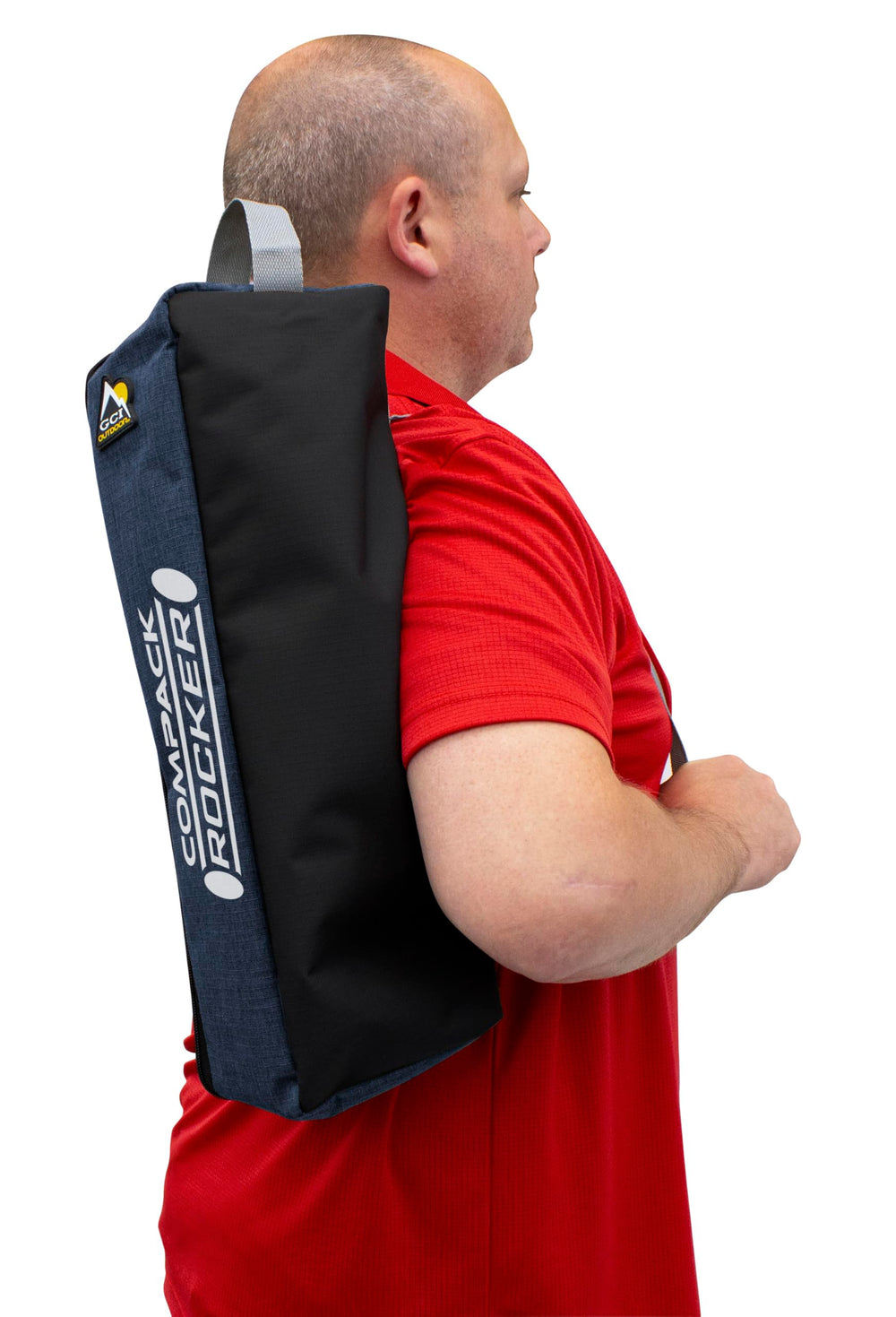 GCI Outdoor Compack Rocker features mesh seat for airflow and cooling comfort.