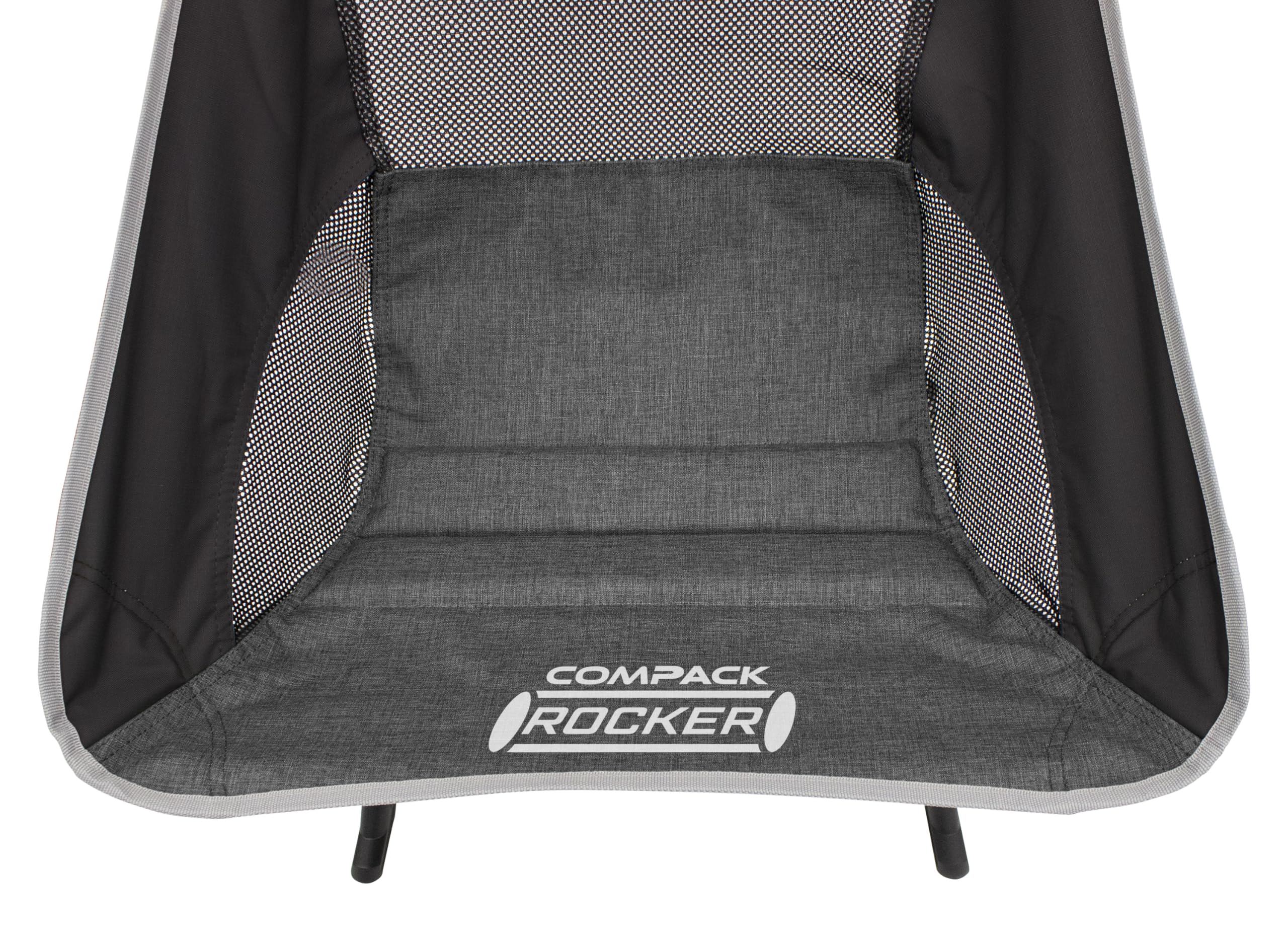 GCI Outdoor Compack Rocker mesh seat provides breathable comfort during use.
