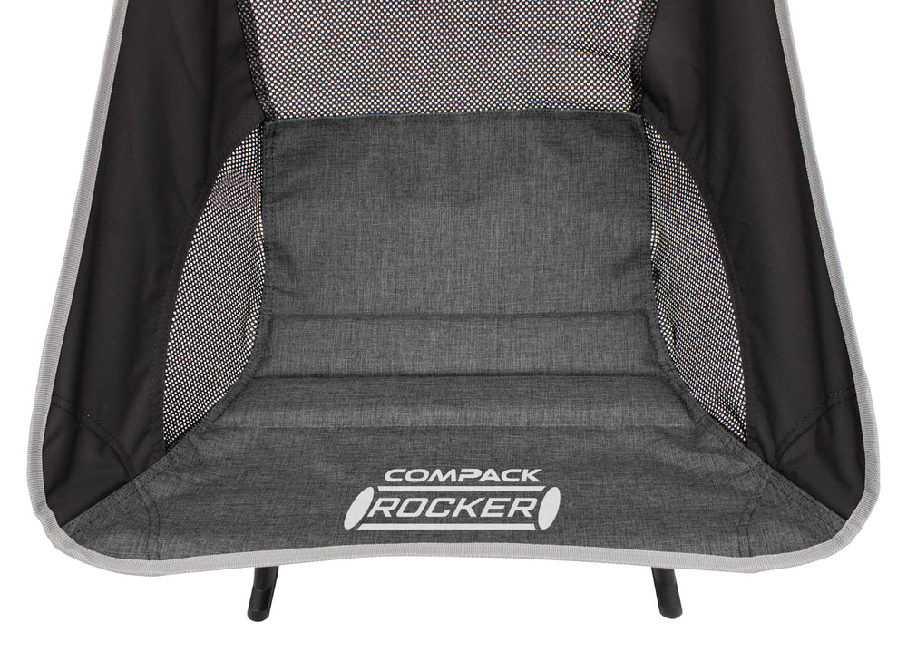 GCI Outdoor Compack Rocker mesh seat provides breathable comfort during use.