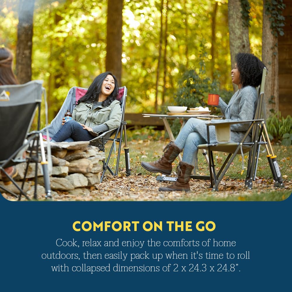 GCI Outdoor Compact Camp Table 25 tailgating prep surface for snacks and cooking.