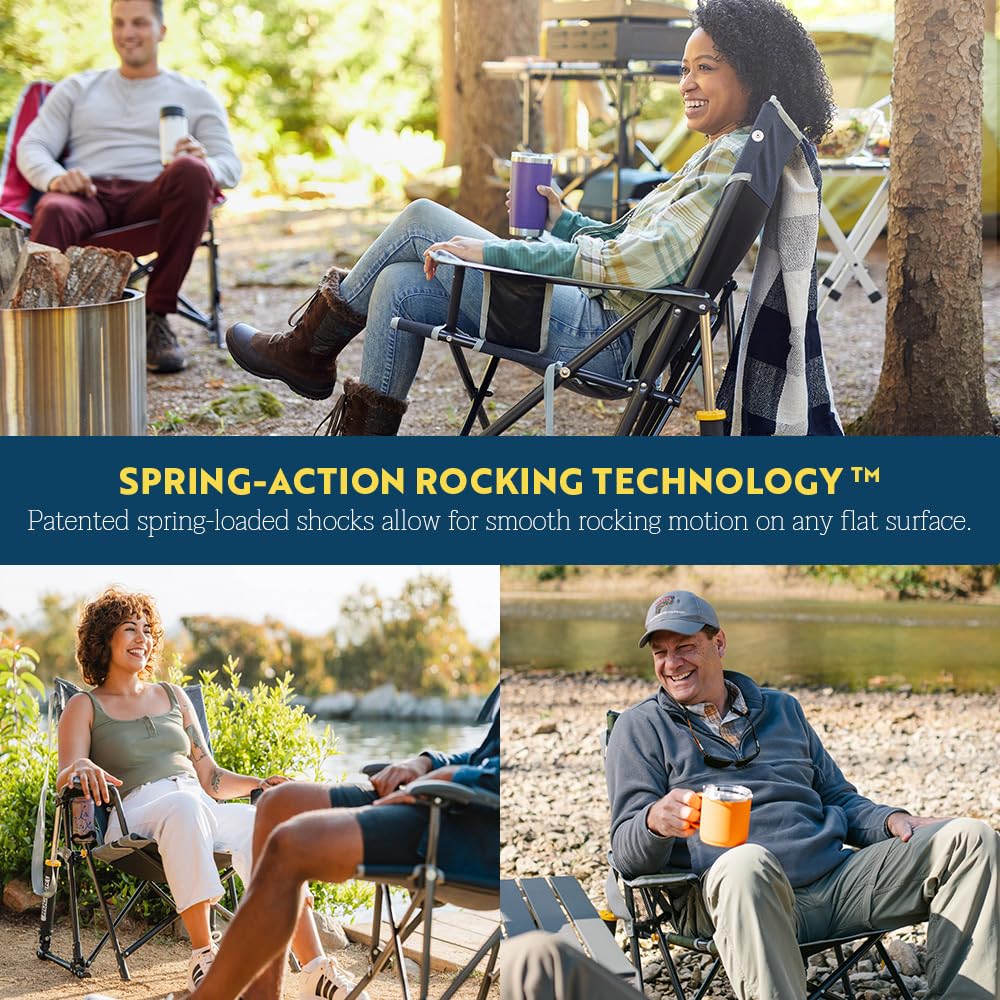 GCI Kickback Rocker open dimensions offer ample seating space.
