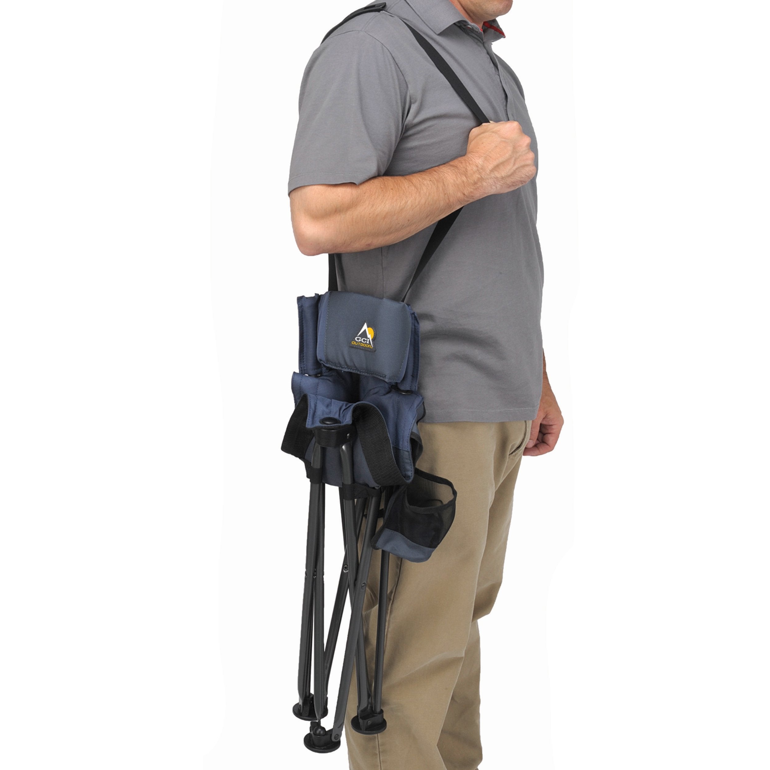 Open Quik-E-Seat supports comfortable seating with lumbar padding for longer sessions.