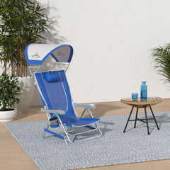GCI Outdoor SunShade adjustable canopy provides shade during picnics and sunny beach days.
