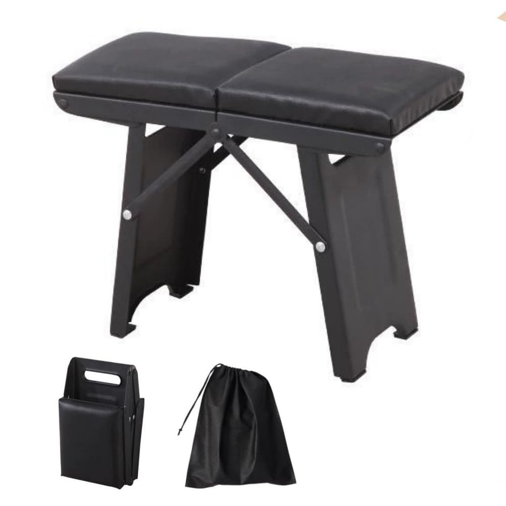 GDCARSL portable stool with soft seat for comfortable outdoor seating.
