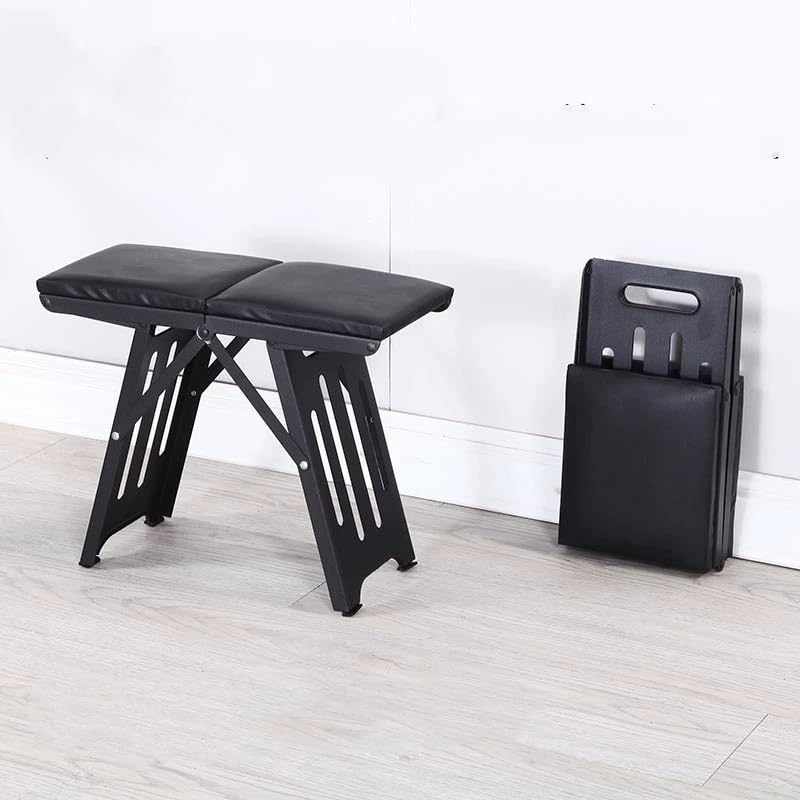 GDCARSL folding stool with anti-slip feet for stable footing on surfaces