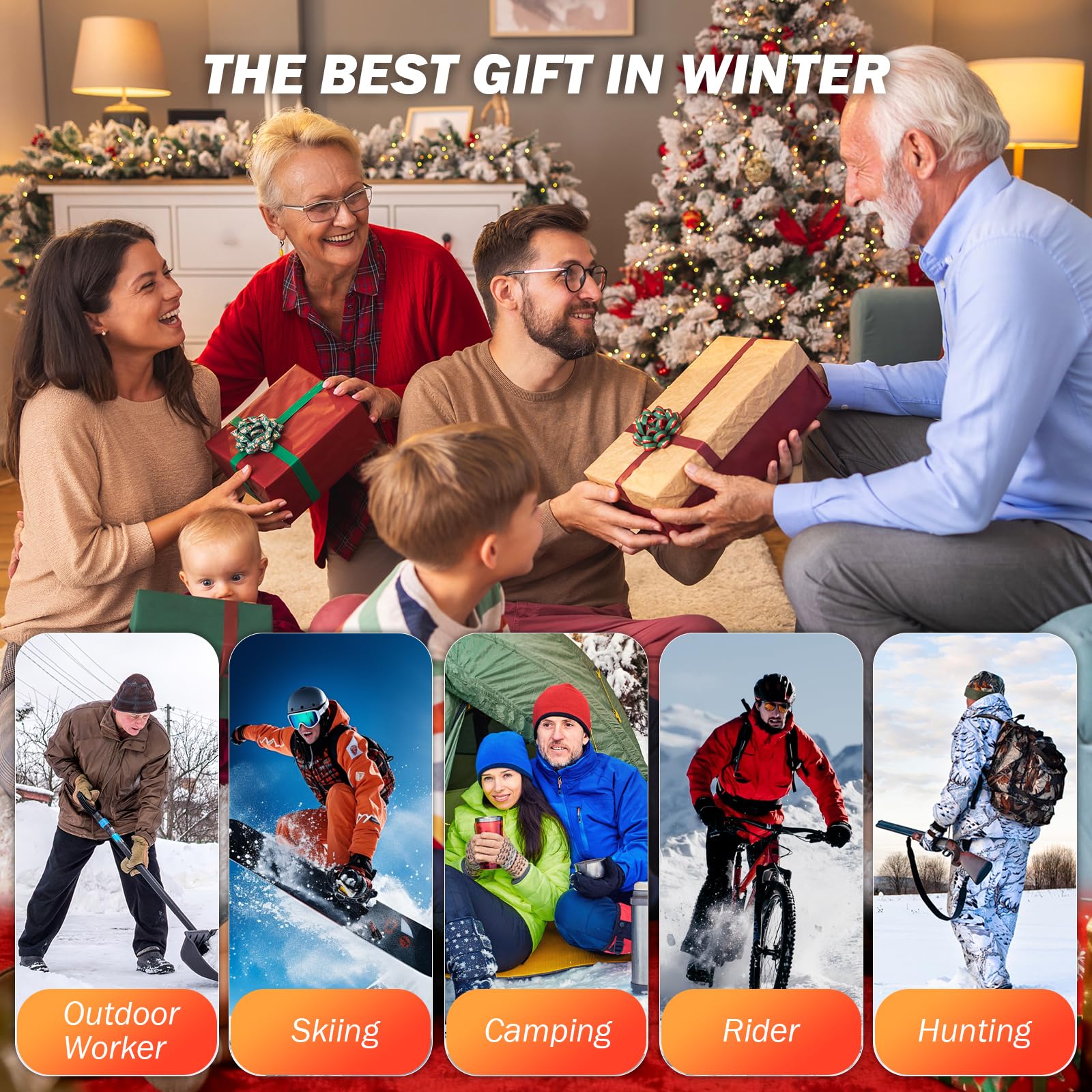 Ideal winter gift for skiers, hikers, and outdoor workers.